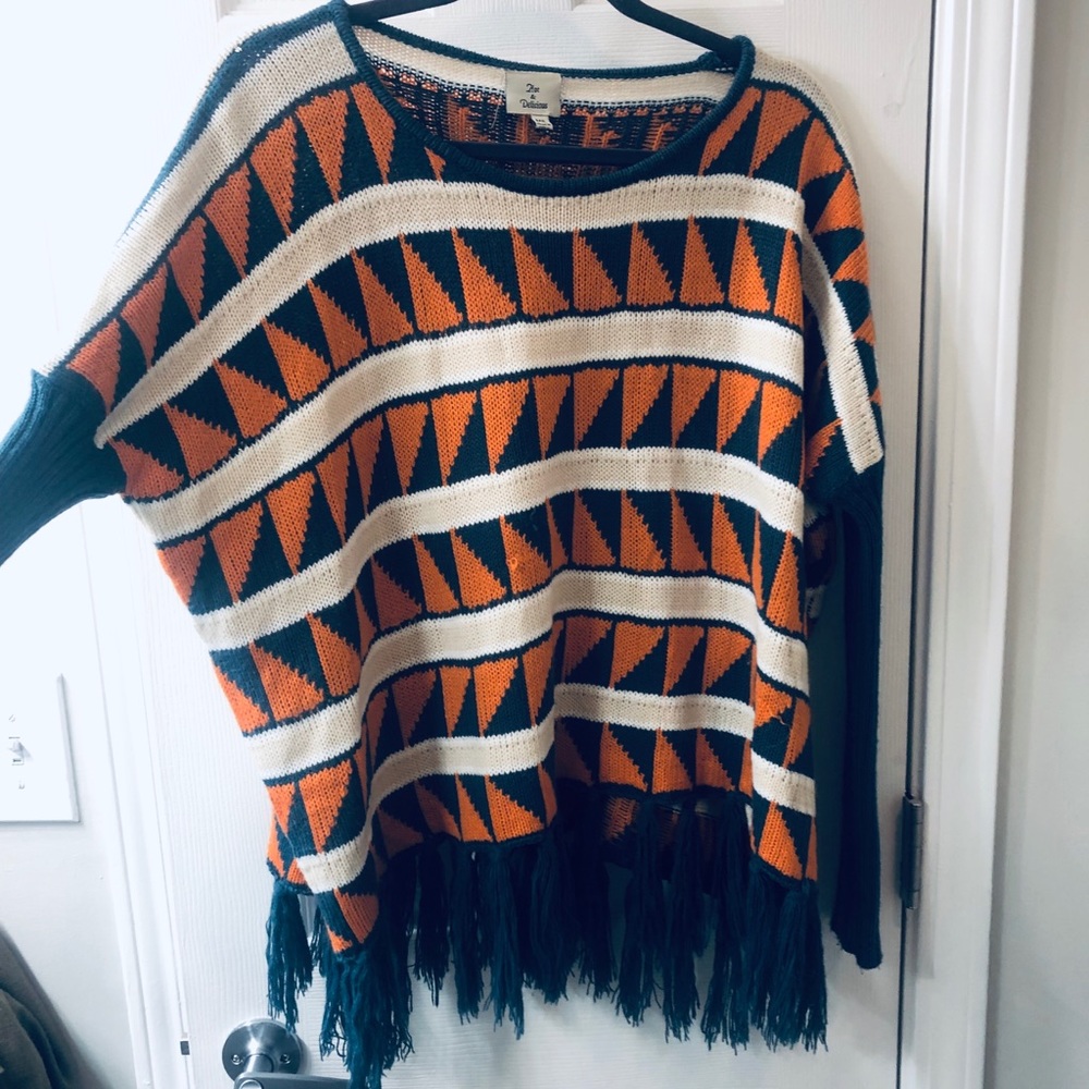 Orange and Blue sweater